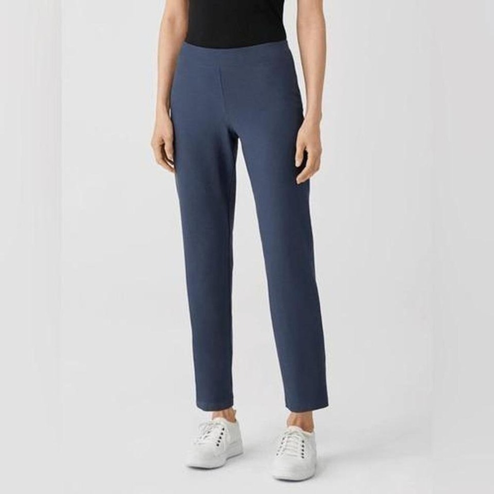 NWT Eileen Fisher Washable Stretch Crepe Slim Ankle‎ Pants Size XXS $168 Women's